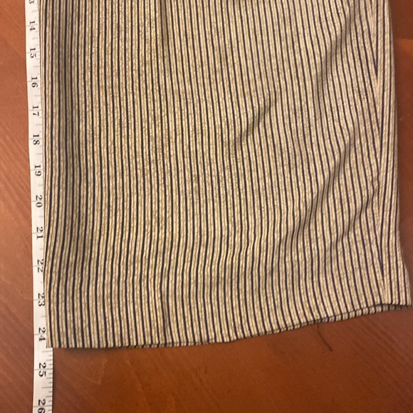 Vintage Linda Allard Ellen Tracy SIZE 6 Trousers Silk High Waist Wide Leg Stripe - Picture 11 of 12